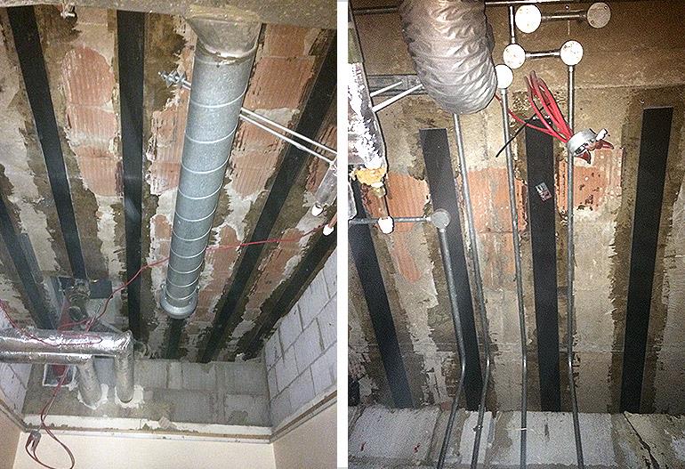 Rib Beam & Block Strengthening in the Maternity Ward of Barnsley Hospital, Barnsley, UK