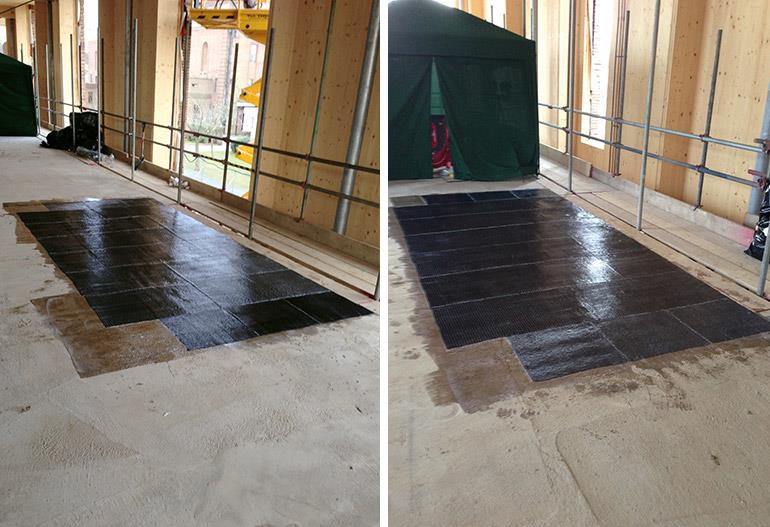 Slab Strengthening at Merchant Taylor School, Northwood London, UK
